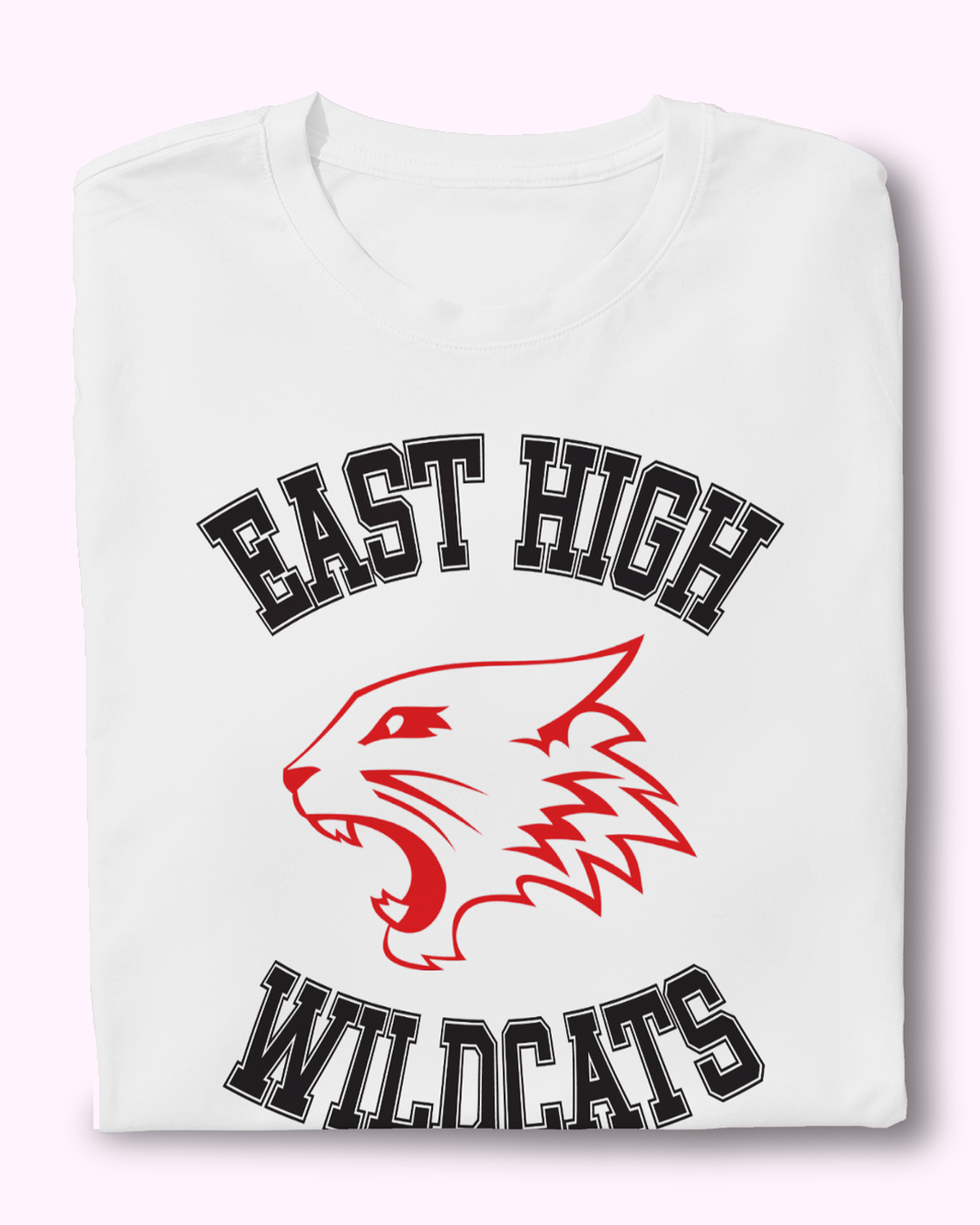 East High Wildcats High School Musical Inspired Graphic Printed T-Shirt