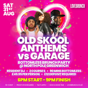 Saturday 31st August 6-9pm - North Pole Greenwich