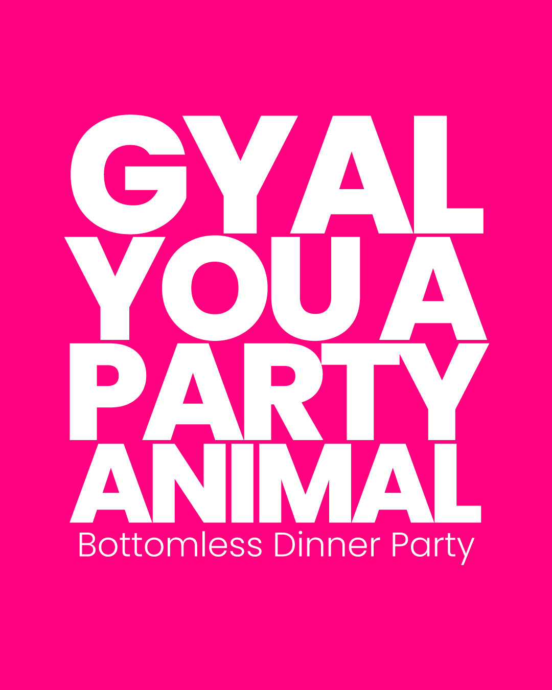 Sun 3rd May │ 2-5pm │ North Pole Greenwich | Gyal you a party animal
