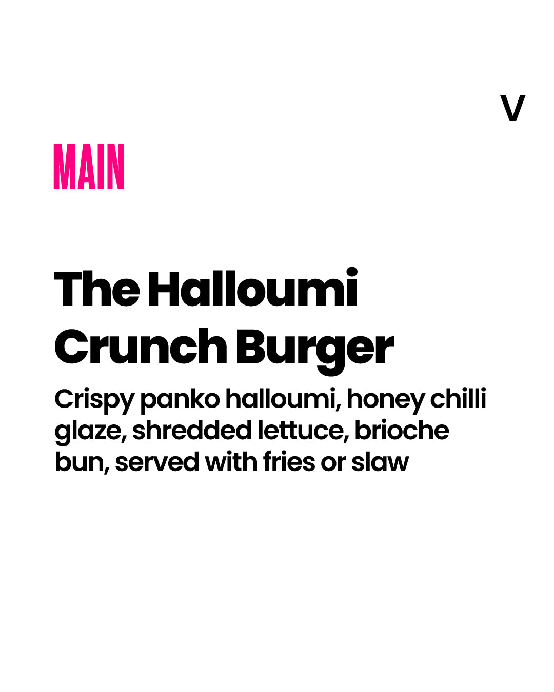 Halloumi Crunch Burger