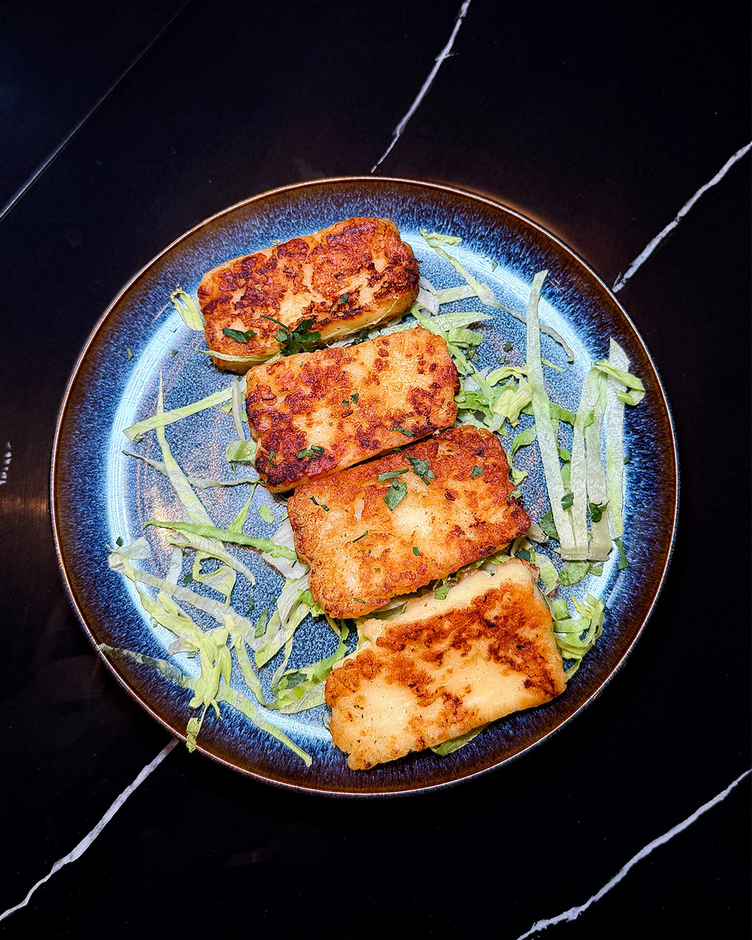 Pan Fried Halloumi (V)