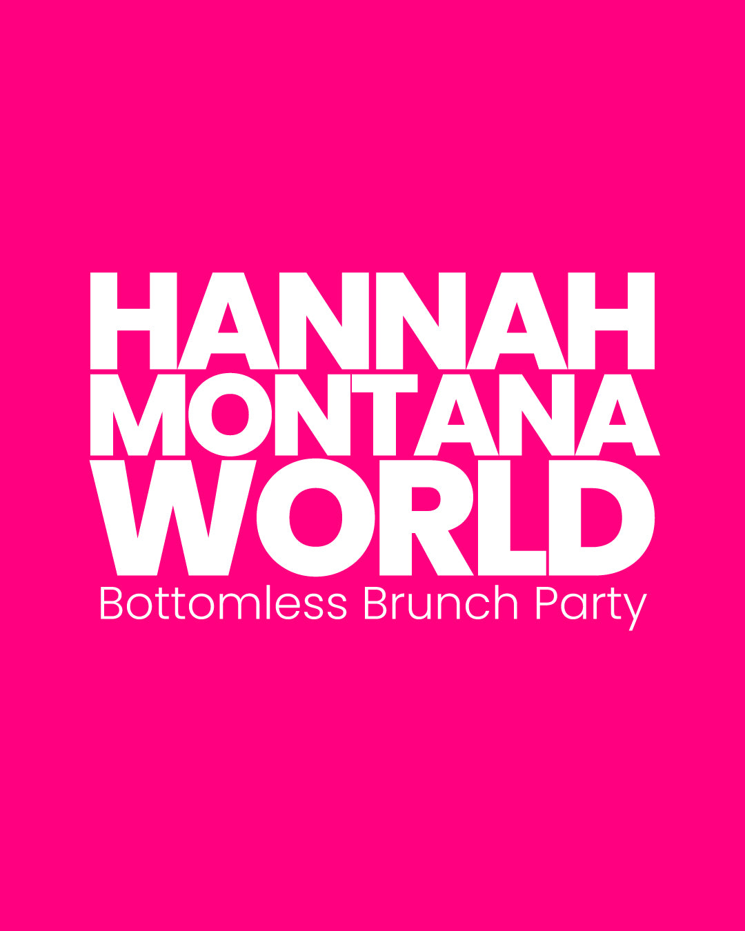 Sat 17th Jan │ 2-5pm │ North Pole Greenwich | Hannah Montana World