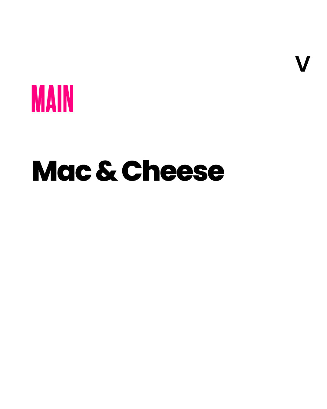 Mac & Cheese