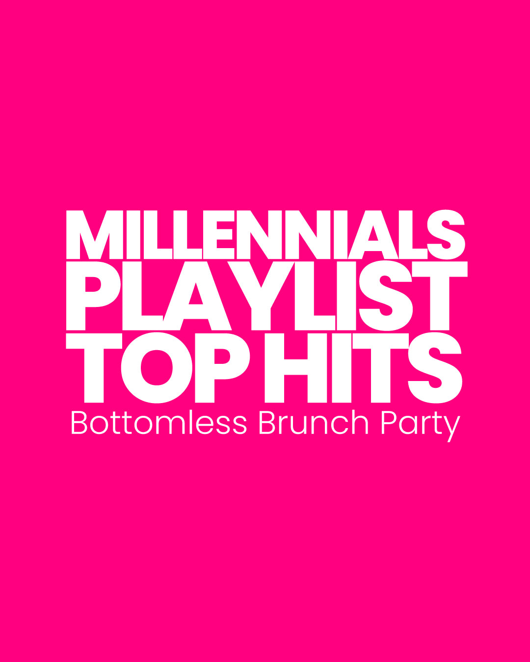 Sat 14th Mar │ 2-5pm │ North Pole Greenwich | Millennials Playlist