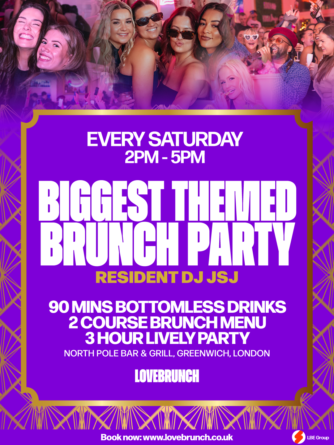 Bottomless Brunch at North Pole Bar & Grill, Greenwich