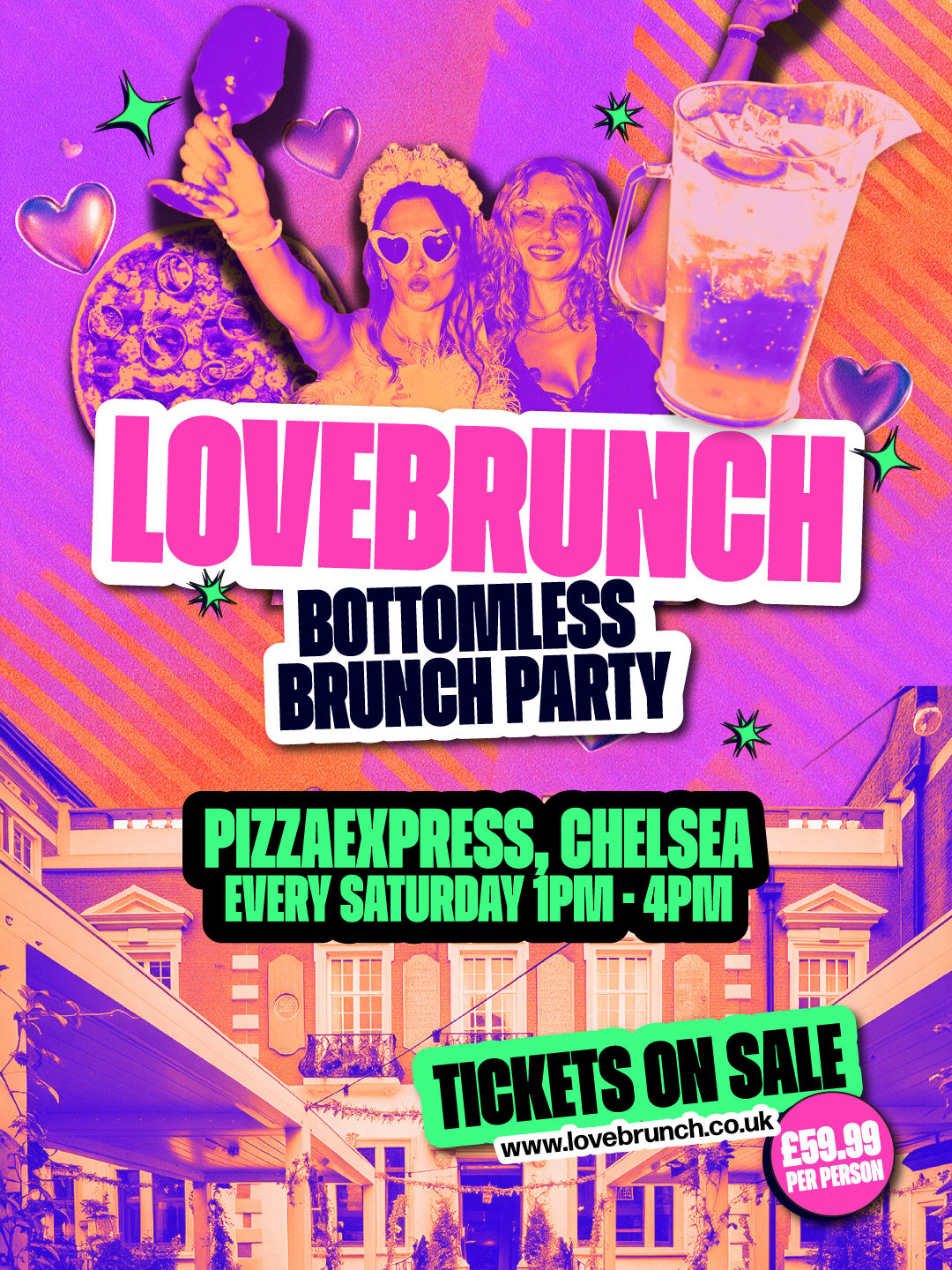 Bottomless Brunch at PizzaExpress, Chelsea King's Road