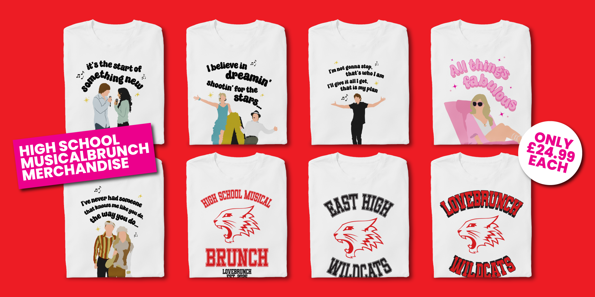 High School Musical Bottomless Brunch Merchandise