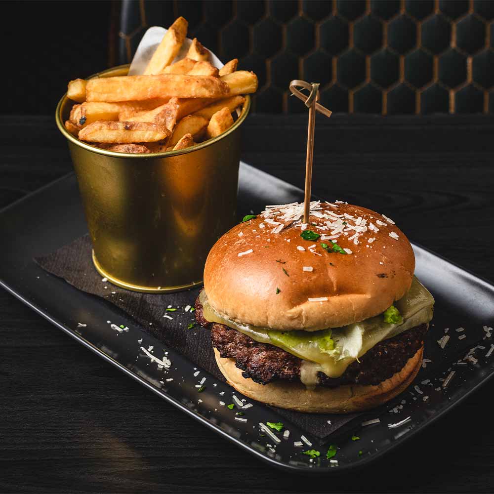 Main: Gourmet Burger (GF with salad/no bun)