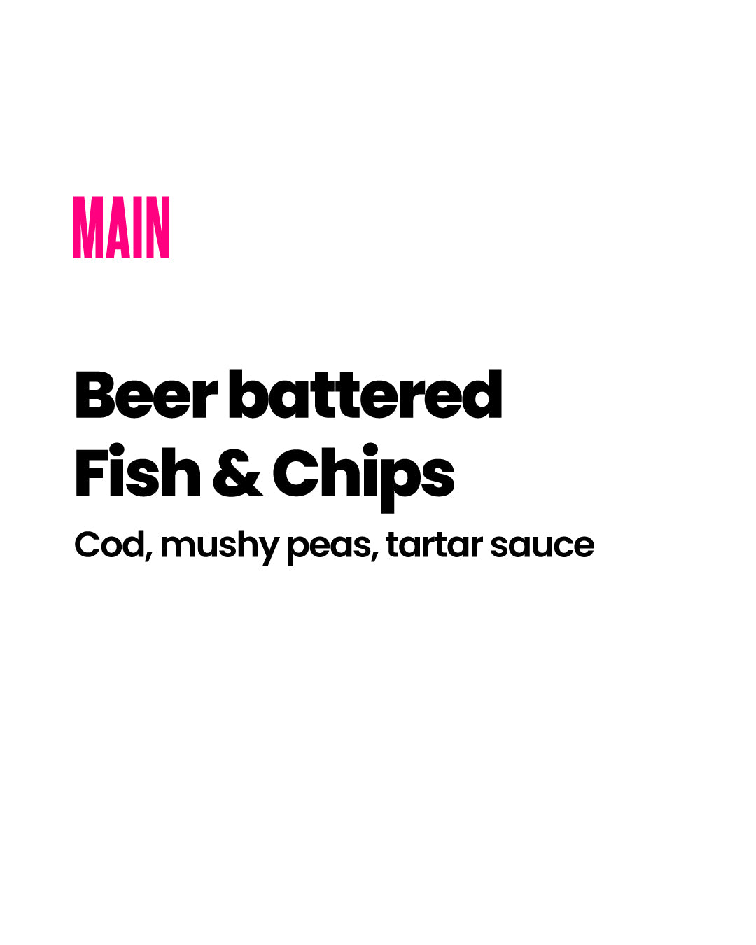 Beer-battered Fish & Chips