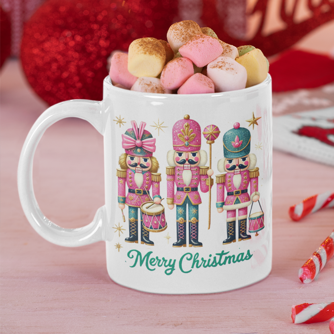 Nutcracker Graphic Printed Christmas Mug