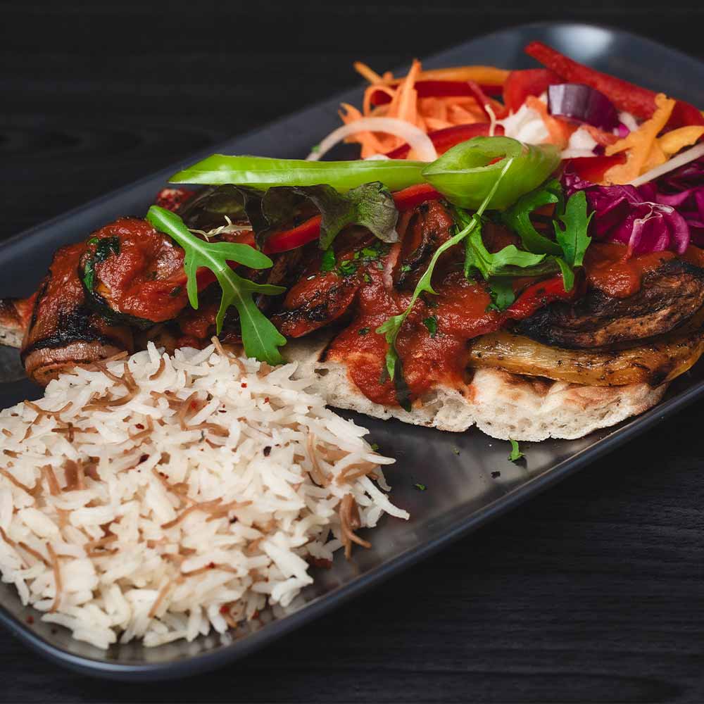 Main: Vegetable Kebab (V) (VG) (GF with salad)