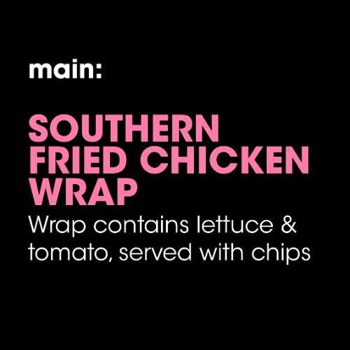 Main: Southern Fried Chicken Wrap